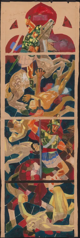 Histoire de Saint Maurice et de la Légion Thébaine : fenêtre n°4 gauche