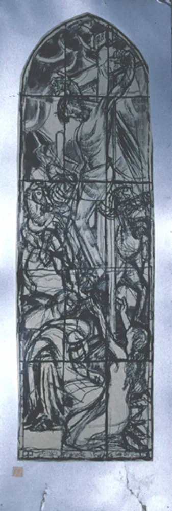 Cathédrale de Lausanne: Christ en Croix, étude pour La Crucifixion