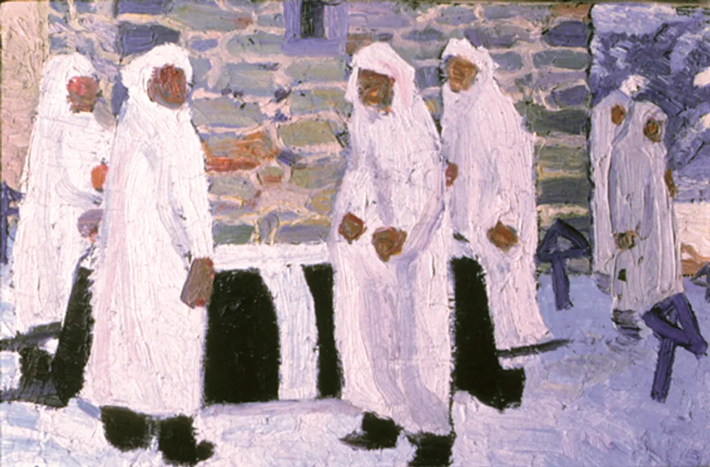 Porteurs de cercueil à Grimentz