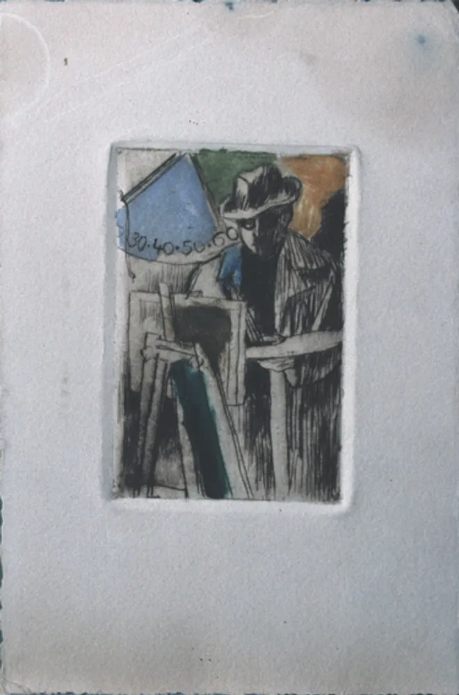 Autoportrait à l’âge de 60 ans; état 2