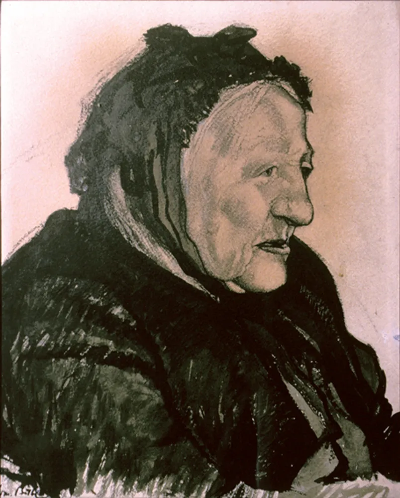 Portrait de vieille femme