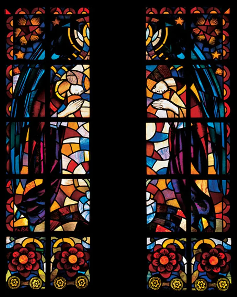 Deux anges en prière (gauche)