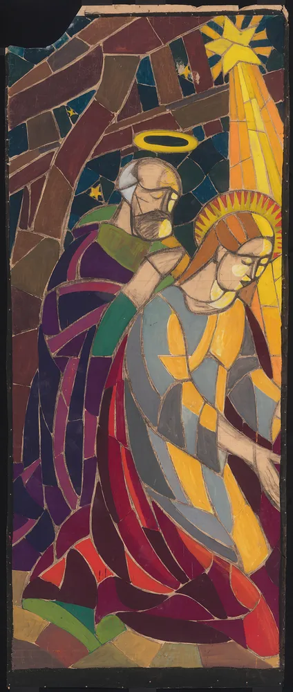 Adoration des bergers et voyage des Mages : fenêtre gauche