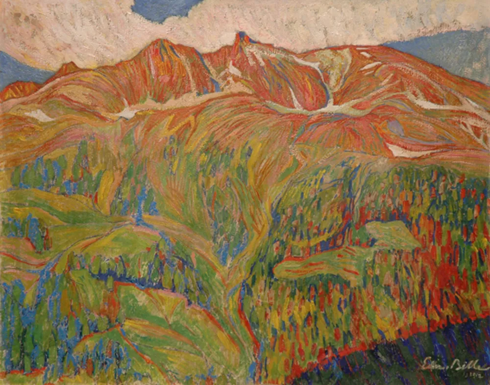 Paysage alpestre en automne ou Montagne à Grimentz