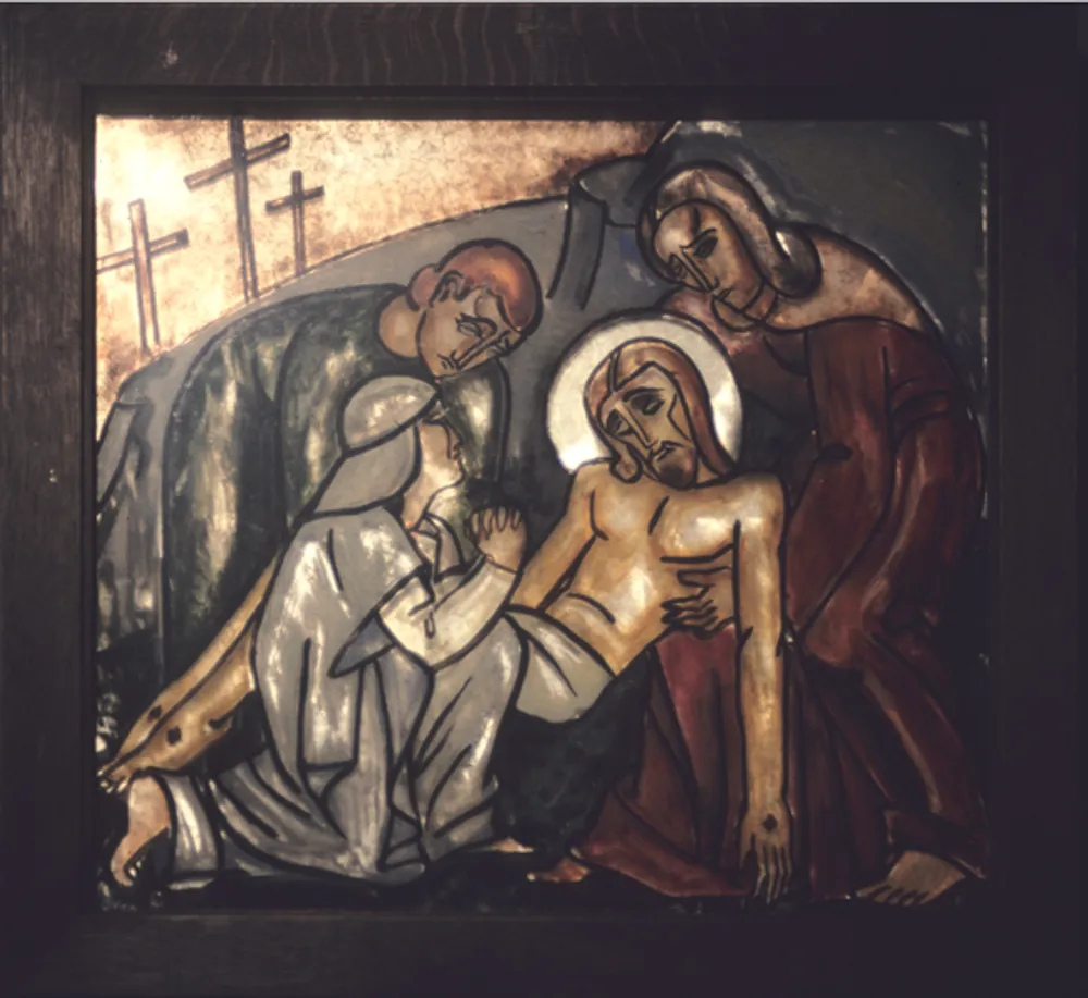 Chemin de croix: 14. Jésus est mis dans le tombeau
