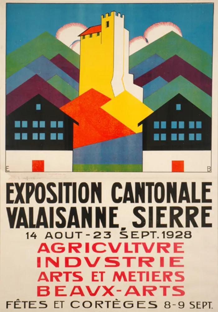 Affiche Exposition cantonale valaisanne, Sierre