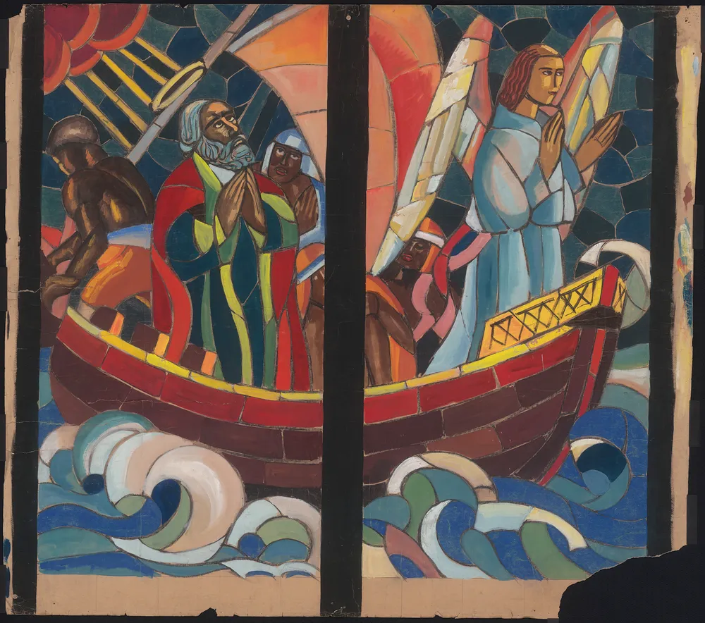 Mission et martyre de St André : fenêtre inférieure