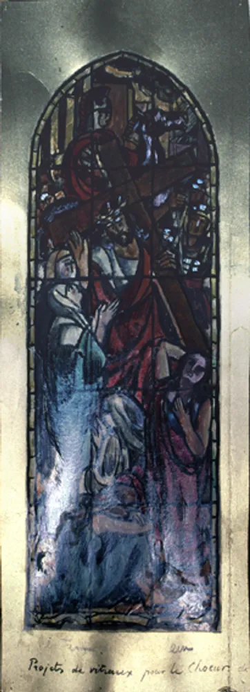 Cathédrale de Lausanne: Les Femmes de [Bethlehem ?], projet pour Les sept femmes de Jérusalem