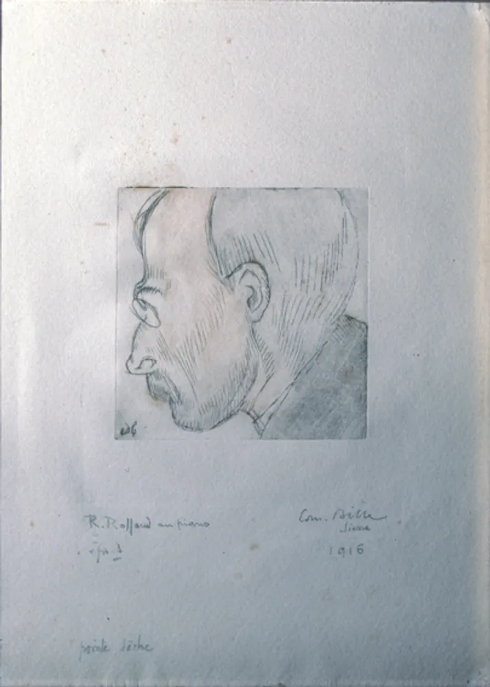 R. Rolland au piano ou Portrait de Romain Rolland