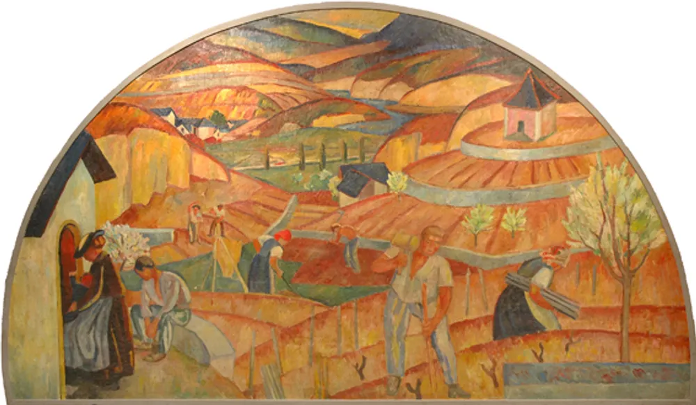 Scène de vigne: les travaux