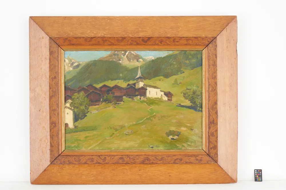 Vue du village valaisan de Grimentz